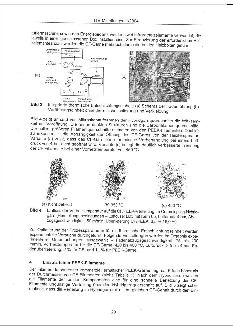 Entwicklung von CF/PEEK-Commingling-Hybridgarnen für endlosfaserverstärkte Thermoplastverbunde — page 3