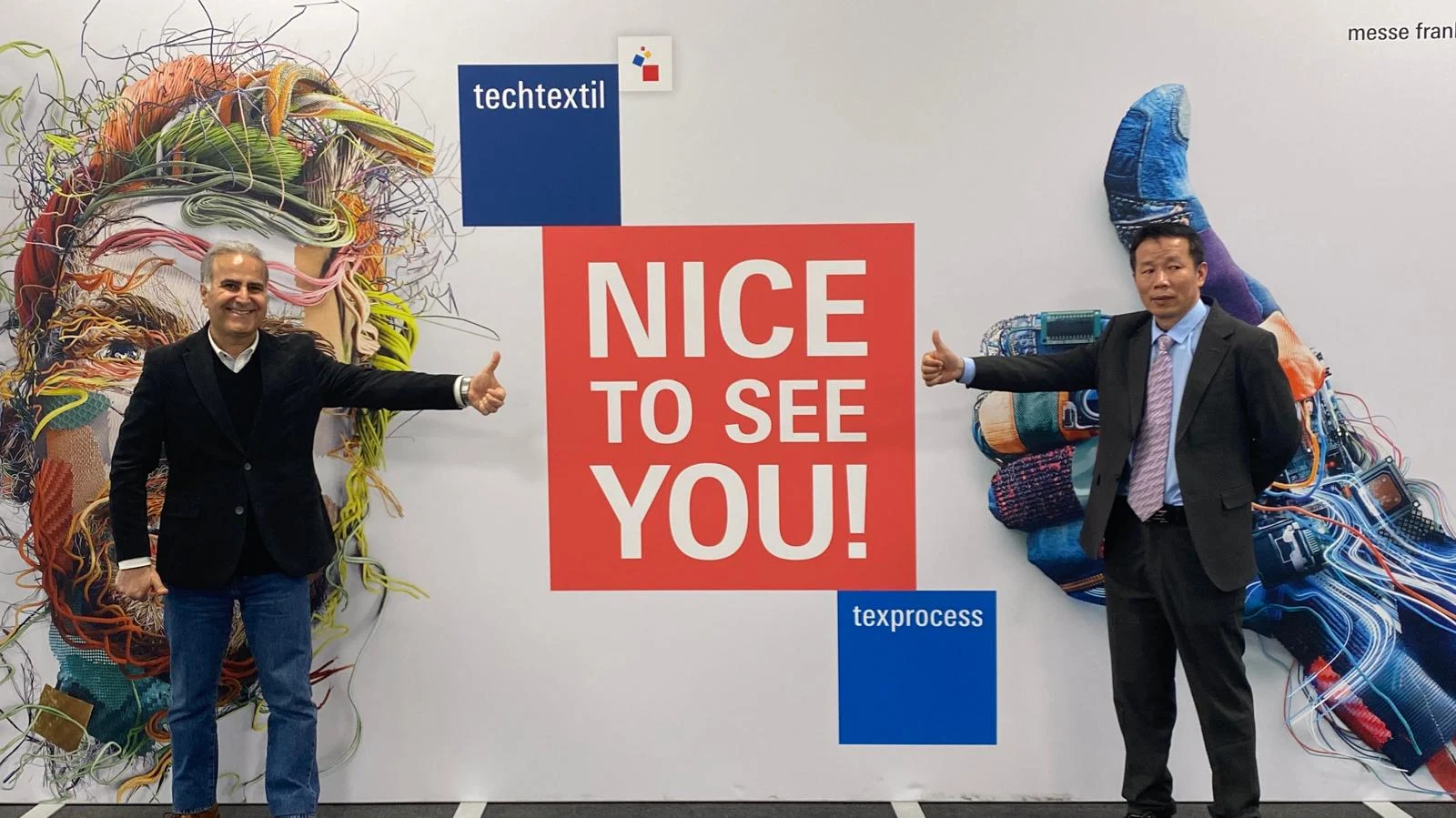 International exchange at Techtextil.